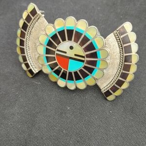 Colorful Inlay Brooch